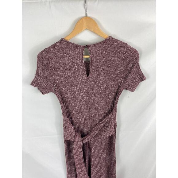 Lulus Purple Ribbed Jesamine Tie Sleeveless Jumpsuit Size Small - Picture 8 of 10